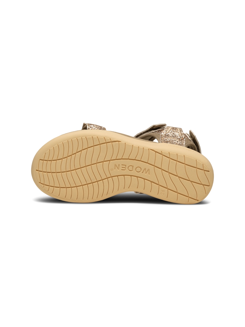 Woden sandal Cirkeline  - Glitter Multi 